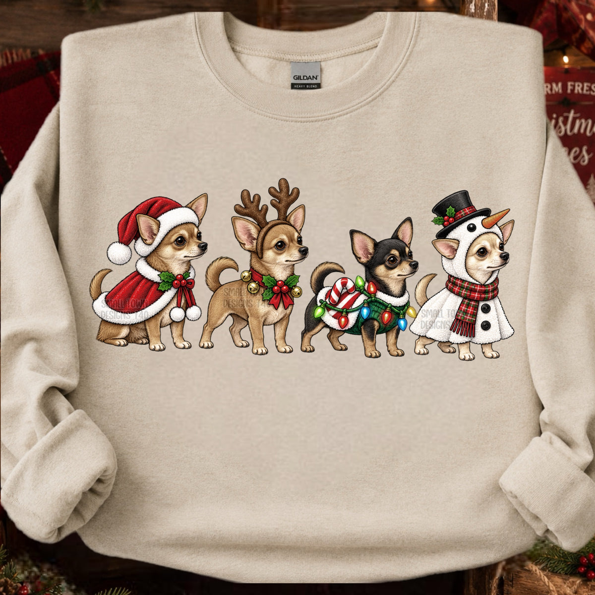 Chihuahua Christmas (STD) DTF Transfers