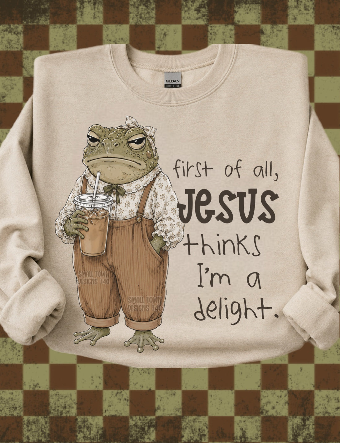 First of all Jesus thinks I'm a delight (STD) DTF Transfer