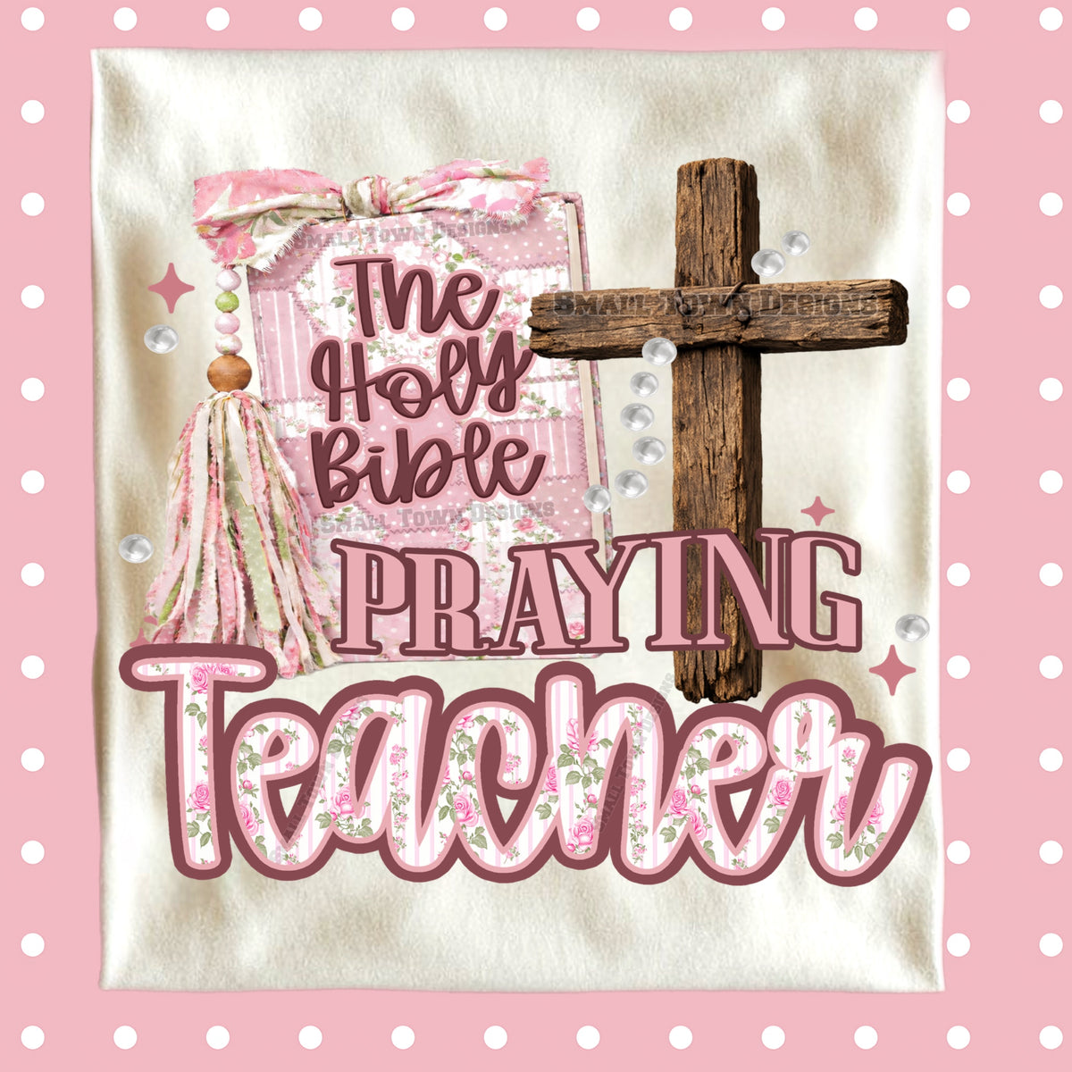 The holy bible praying teacher (STD) DTF Transfer