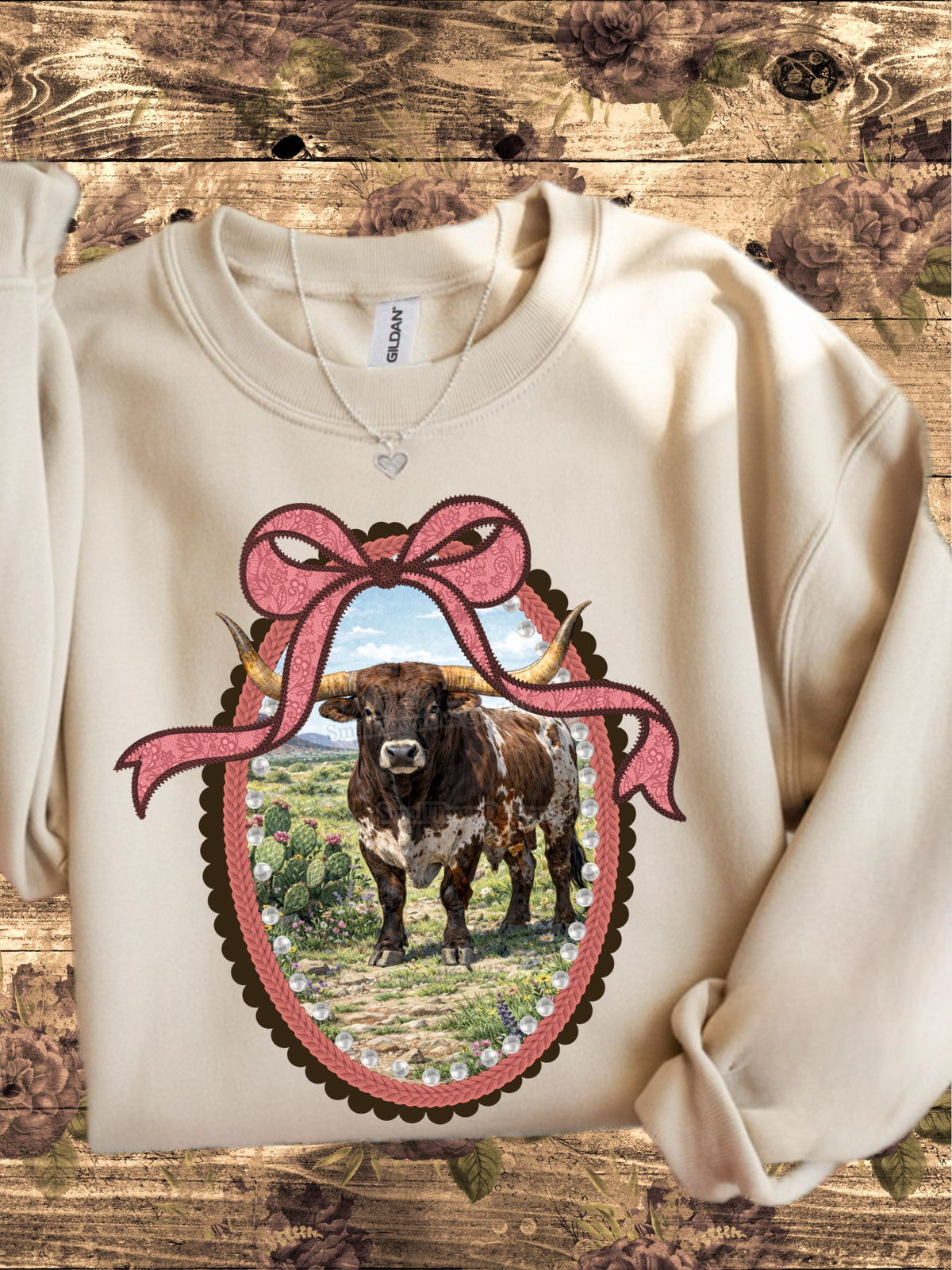 Cow pink frame (STD) DTF Transfer