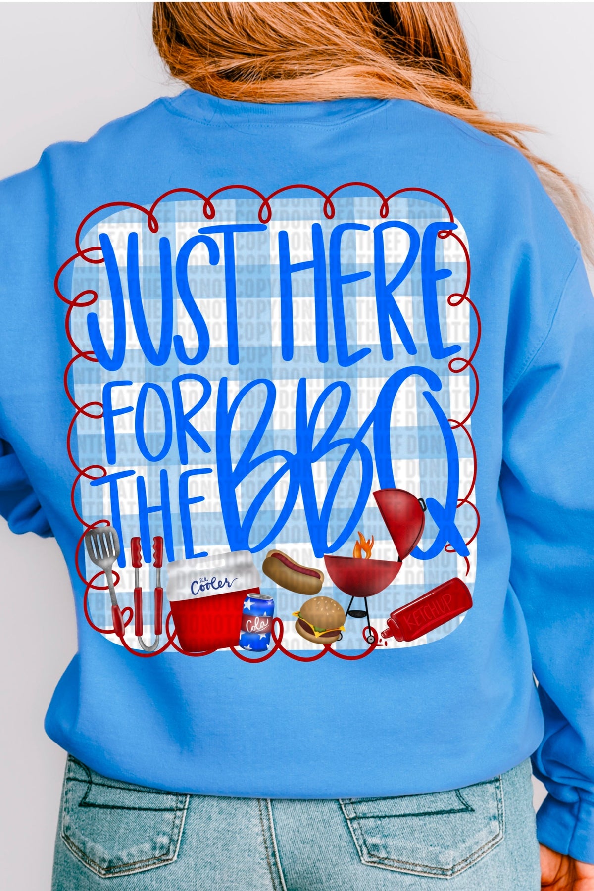 BBQ bow BACK DTF transfer