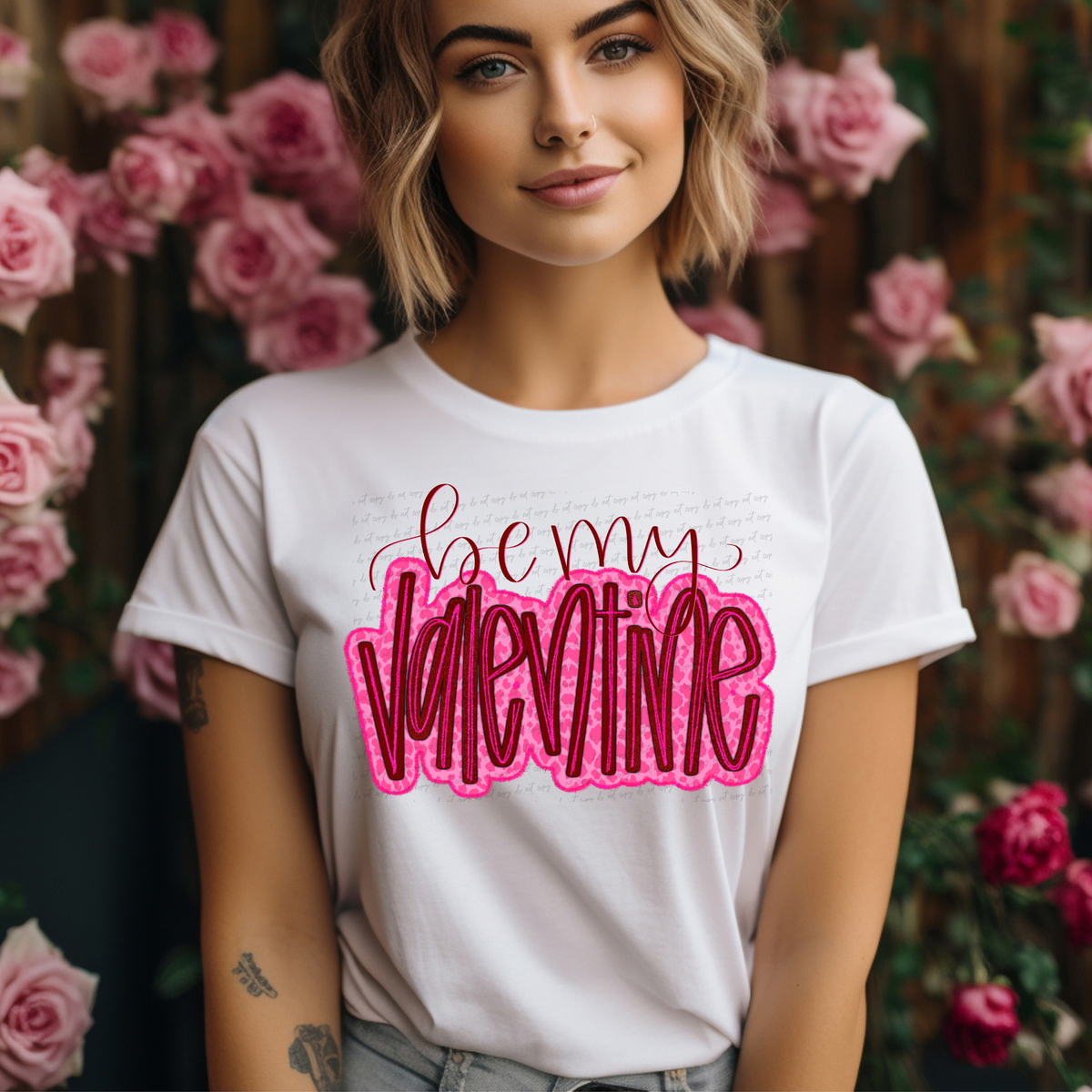 Be My Valentine Pink Leopard 81800 DTF Transfer