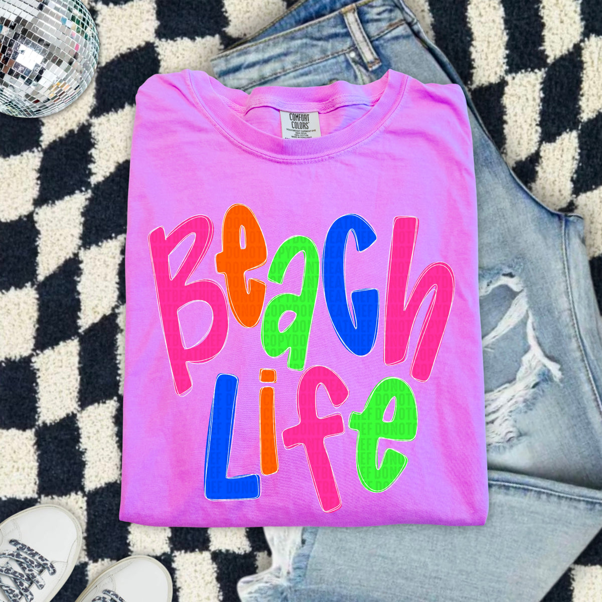 Beach life 103866 DTF transfer