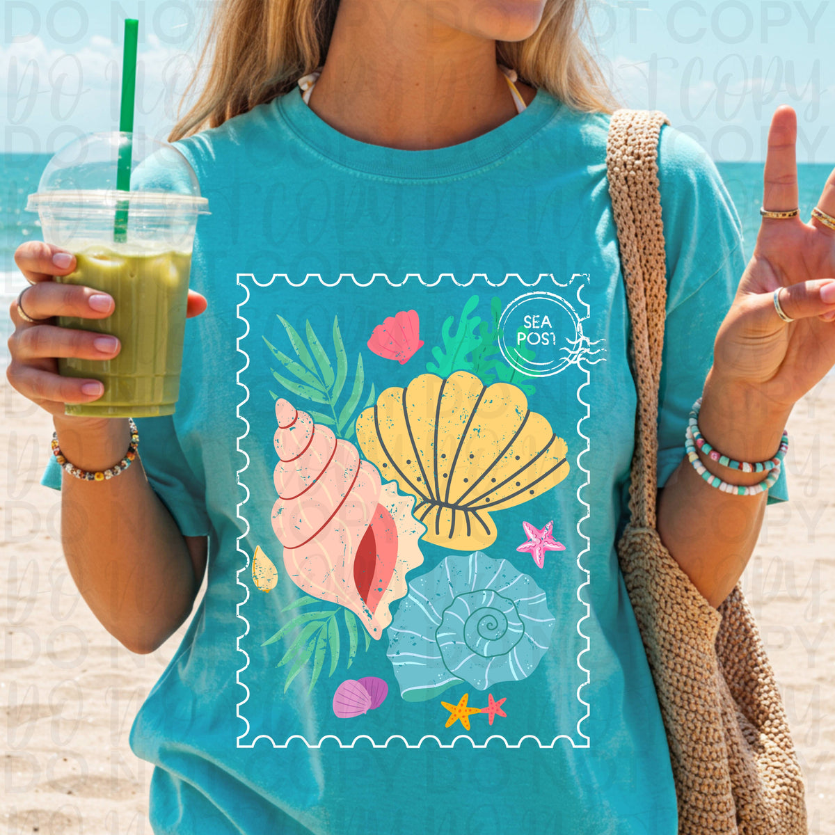 Beach stamp (UAC) DTF Transfer
