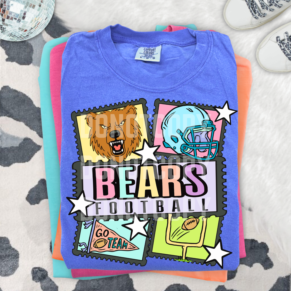 Bears football pastel frames (CSG) DTF Transfer