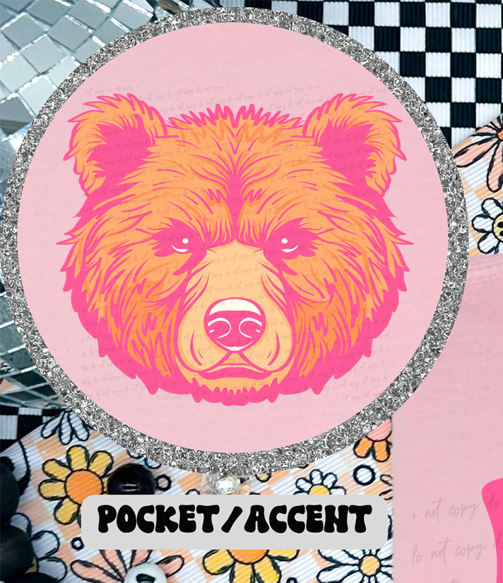 Bears Stacked School Mascot (Pocket Print) 89028 DTF Transfer