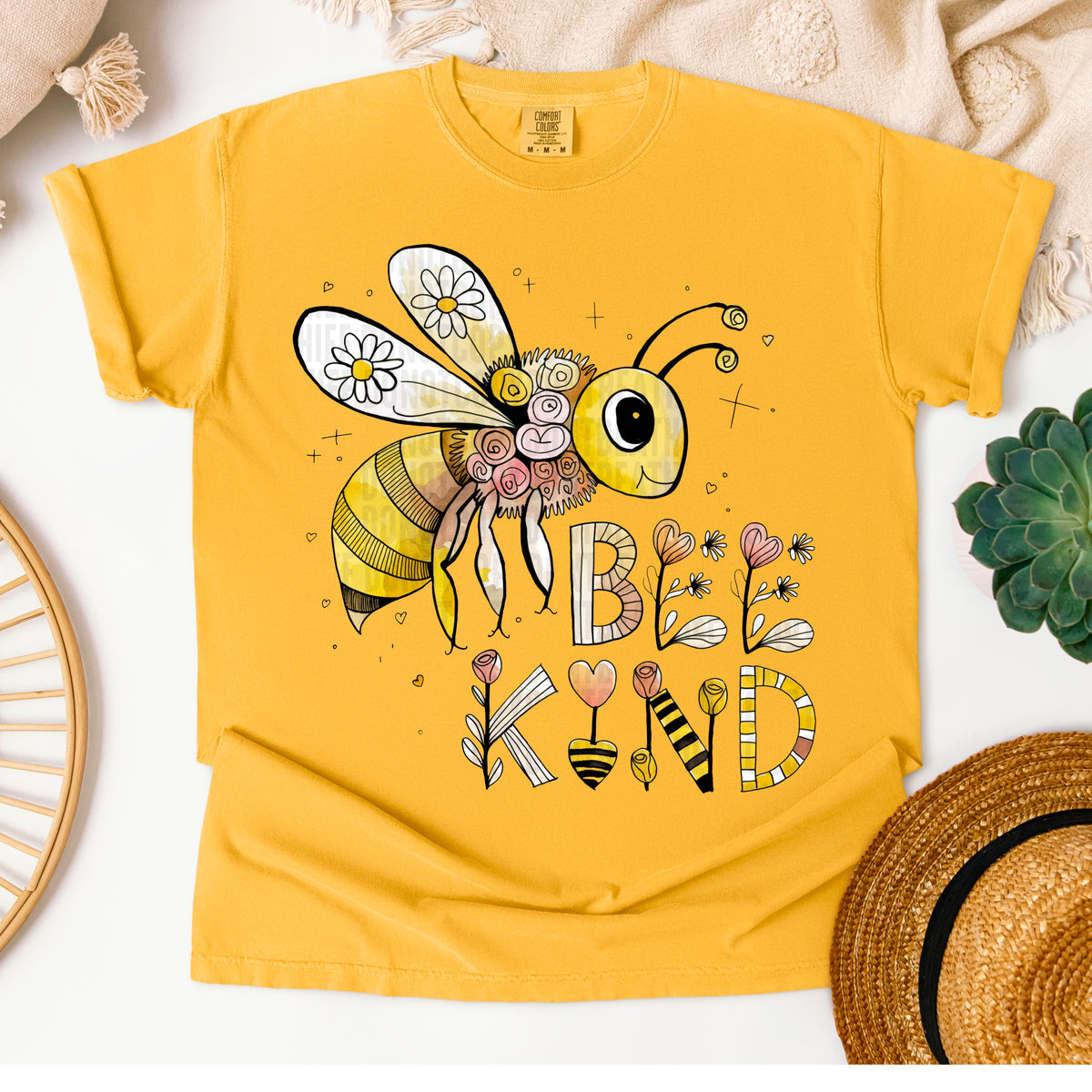 Bee Kind Flowers 111264 DTF transfer