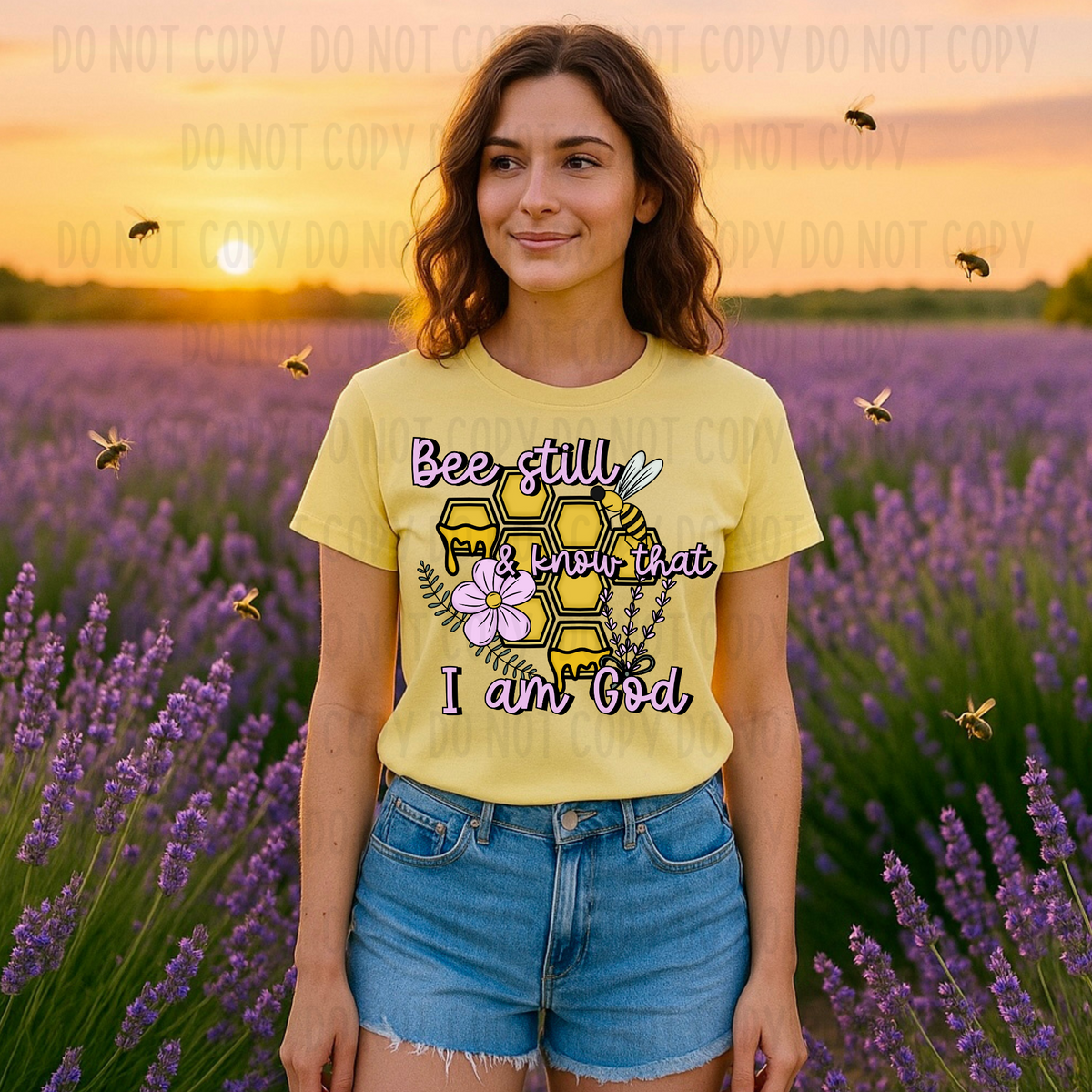 Bee still & know that I am God (Canvista) 102757 DTF transfer