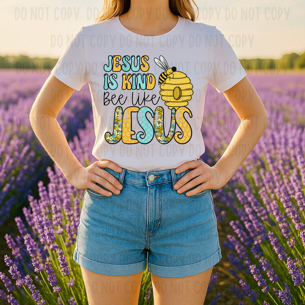 Jesus is kind bee like Jesus (Canvista) 102756 DTF transfer
