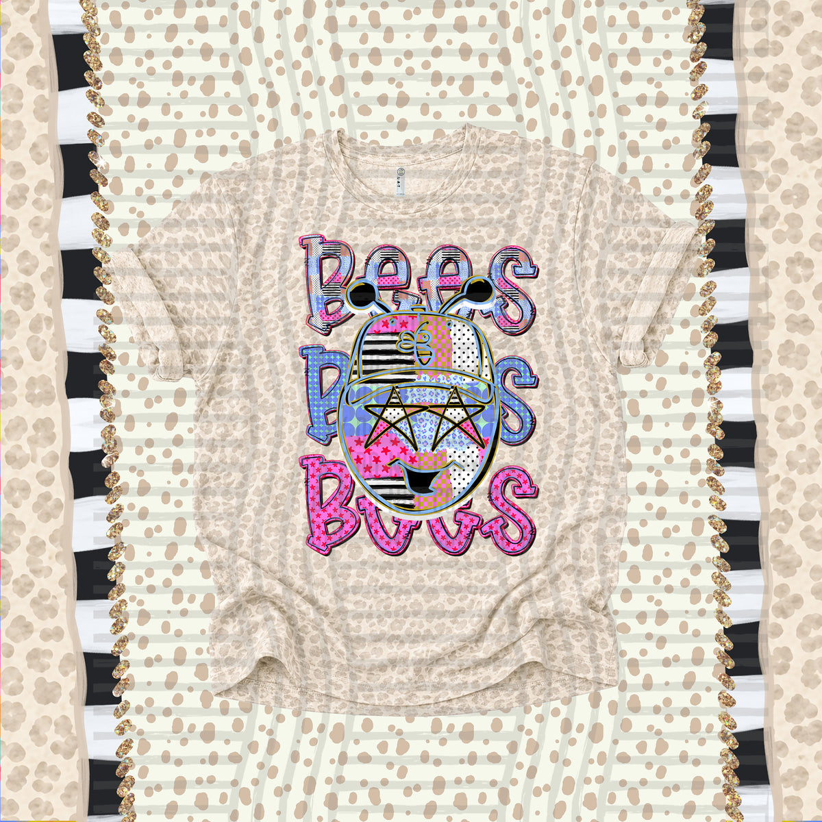 Bees-Dolly Doodle Print (Caplinger) DTF Transfer
