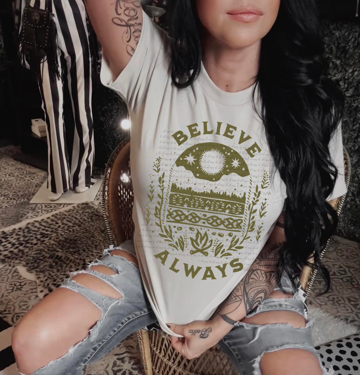 Believe Always Bonfire 81114 DTF Transfer