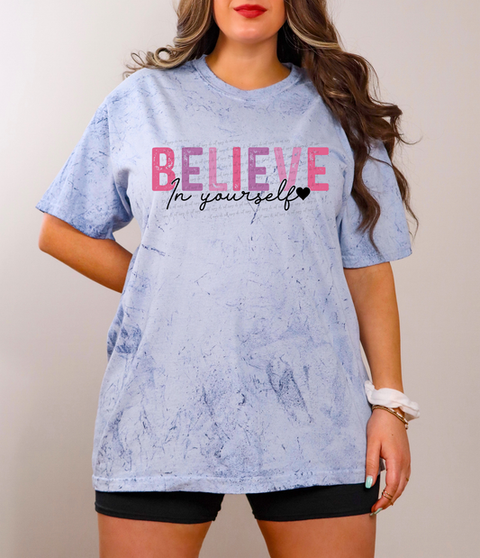 Believe In Yourself Heart 76112 DTF Transfer