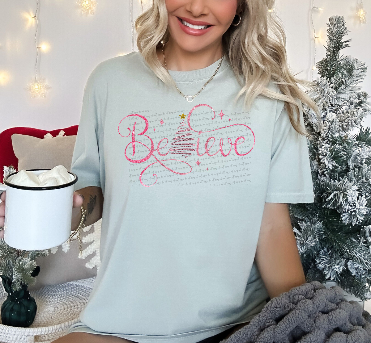 Believe Pink Script 59824 DTF Transfer