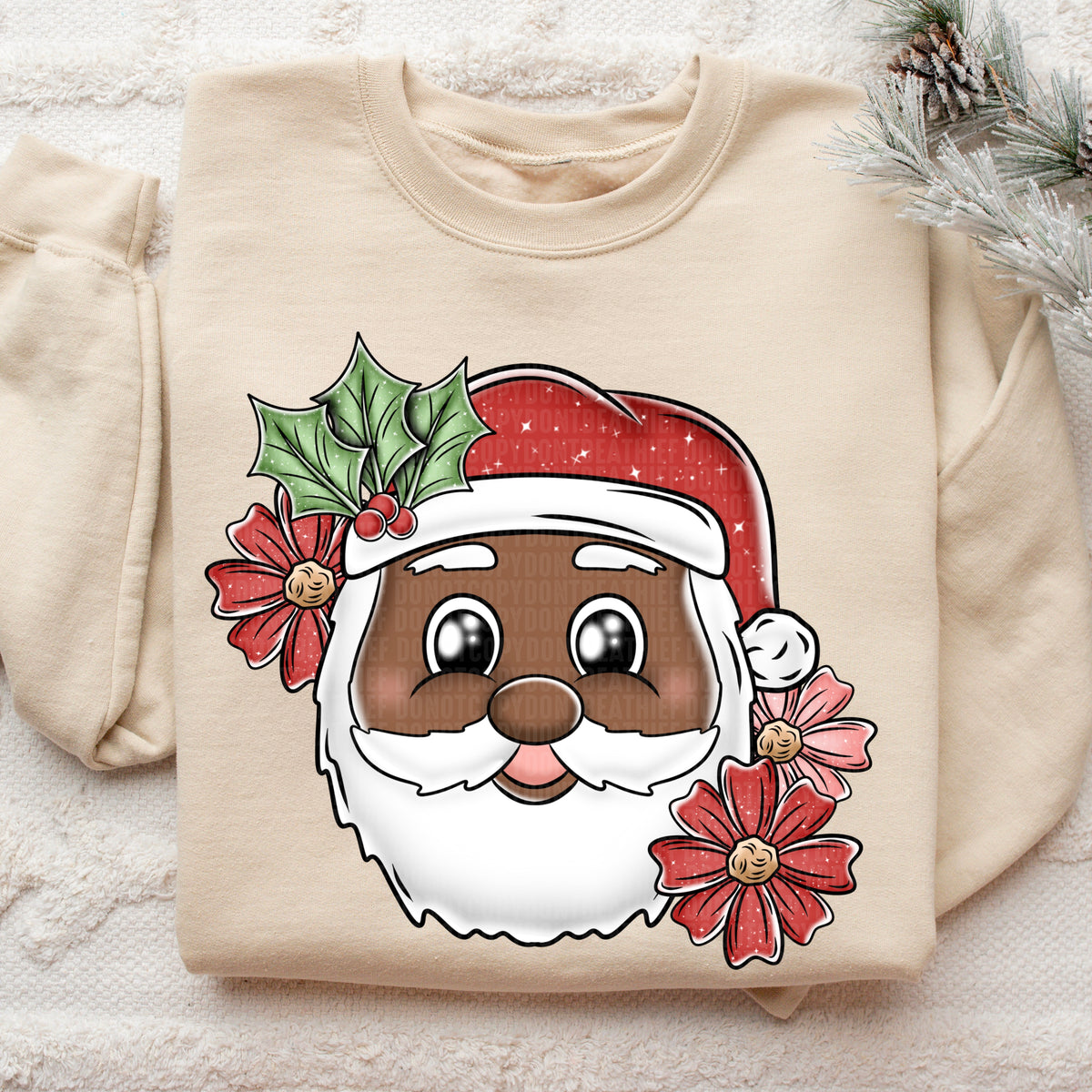 Santa Dark skin (SDD) DTF Transfer