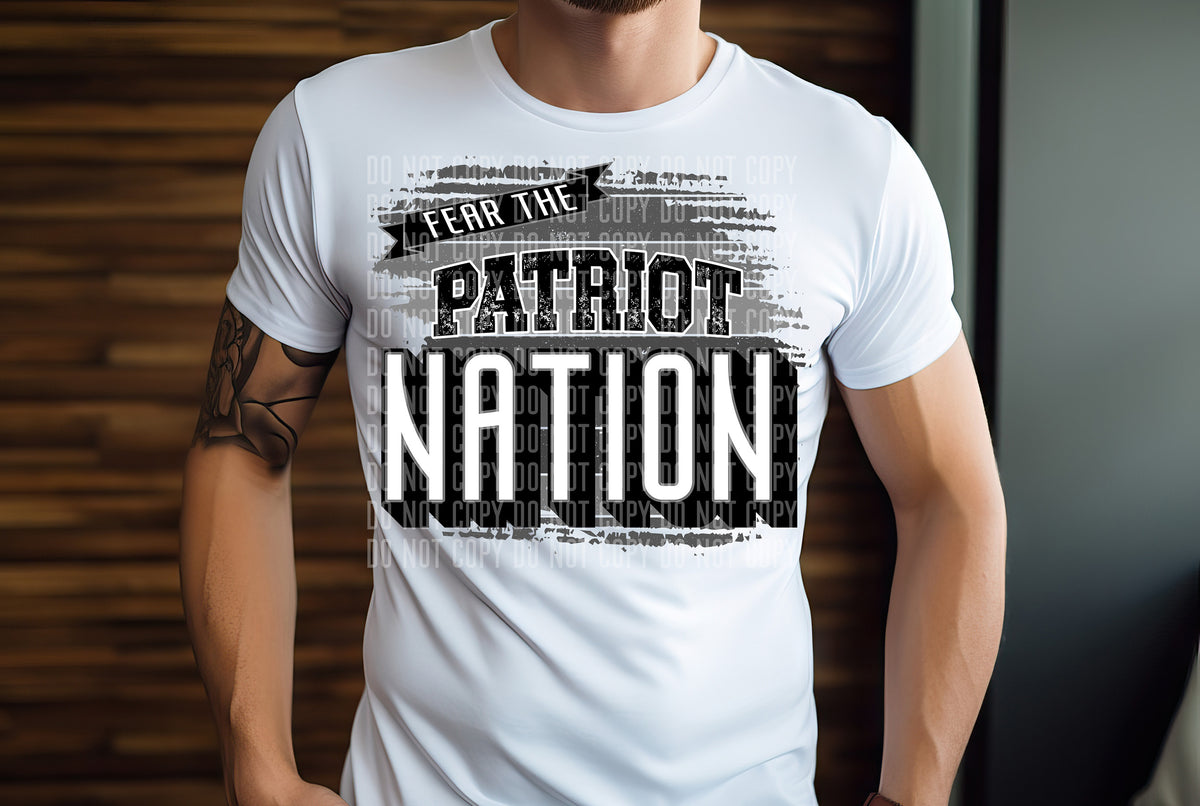 Fear The Patriot Nation 57725 DTF transfer