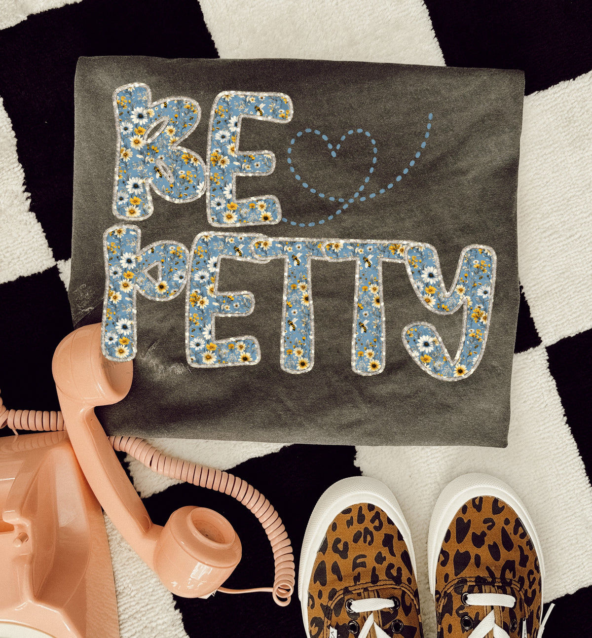 Be Petty Floral Letters (UDD) DTF transfer