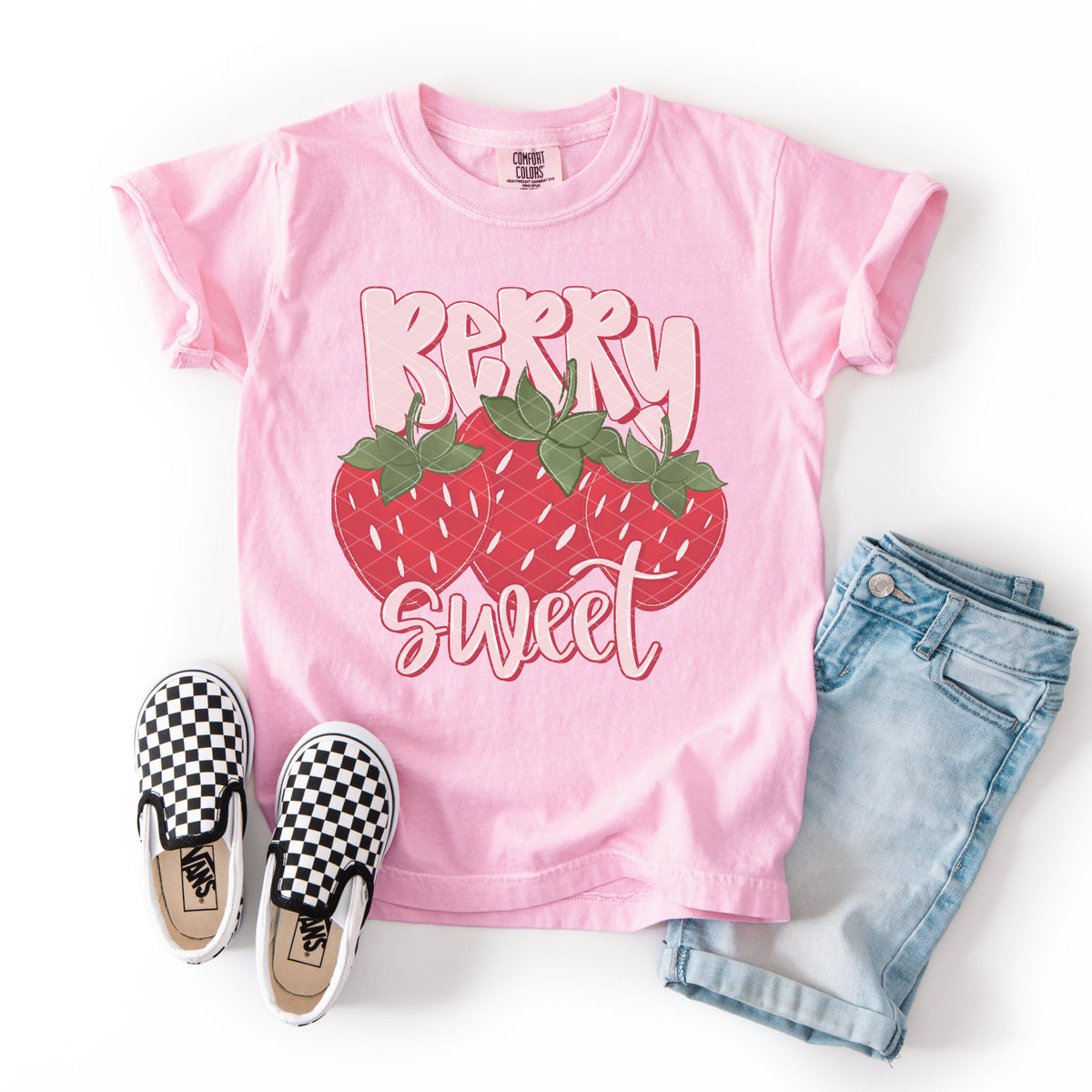 Berry Sweet (three strawberries) (SDD) DTF TRANSFER