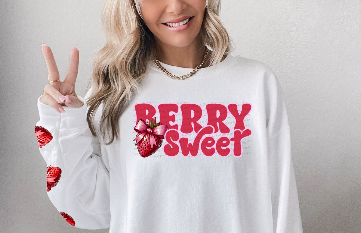 Berry Sweet Strawberry (Front Print) 74680 DTF Transfer
