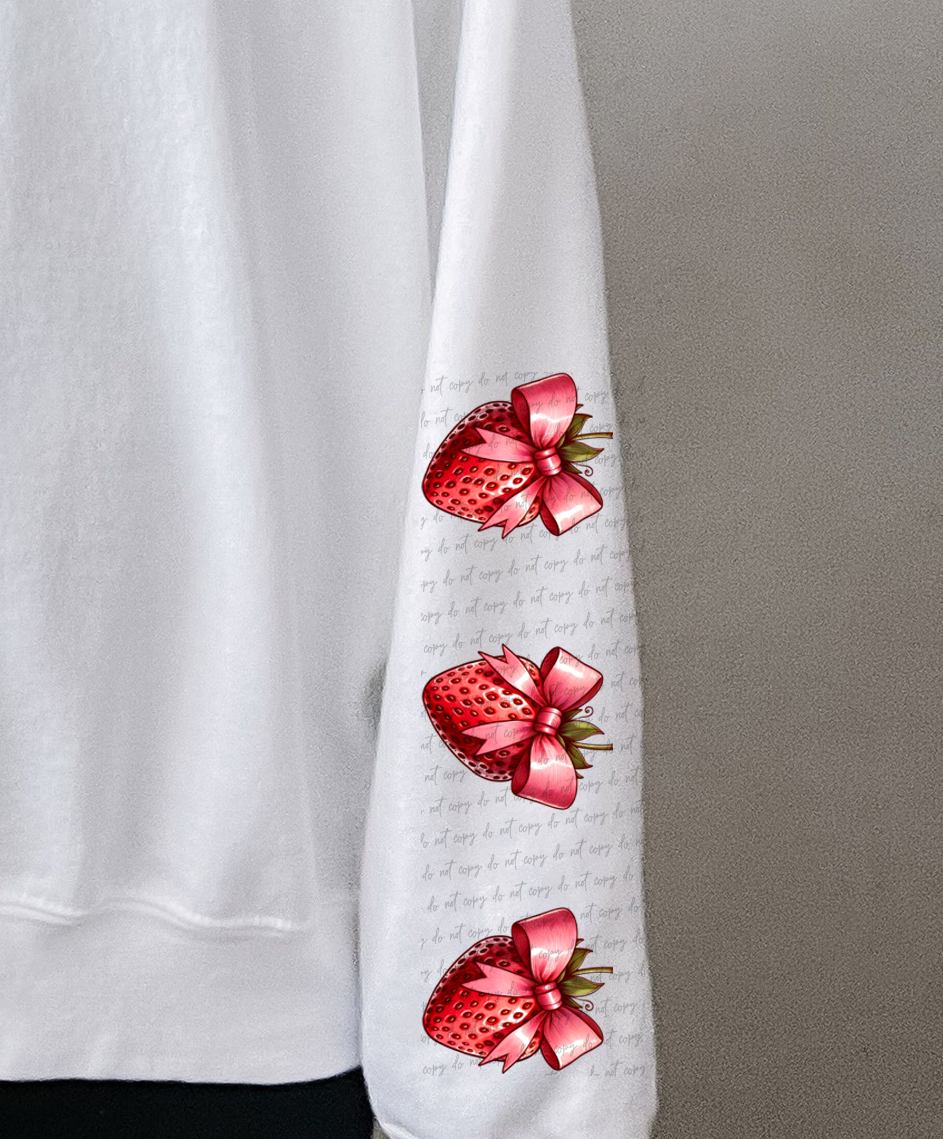 Berry Sweet Strawberry (Sleeves Print) 74681 DTF Transfer