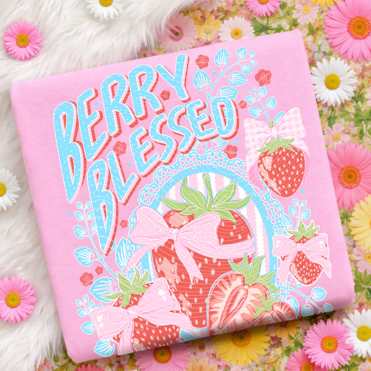 Berry blessed strawberries (AG) DTF Transfer