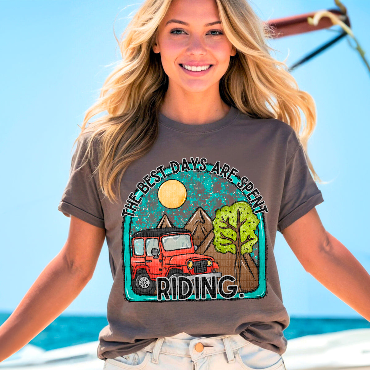 Best Days Are Spent Riding 104032 DTF transfer