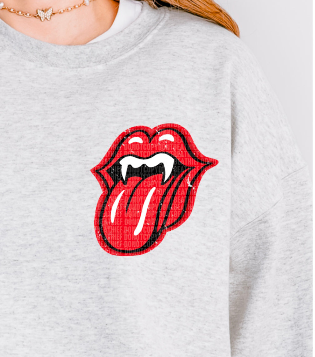 Beware I Bite Back Fang - Pocket 104473 DTF transfer