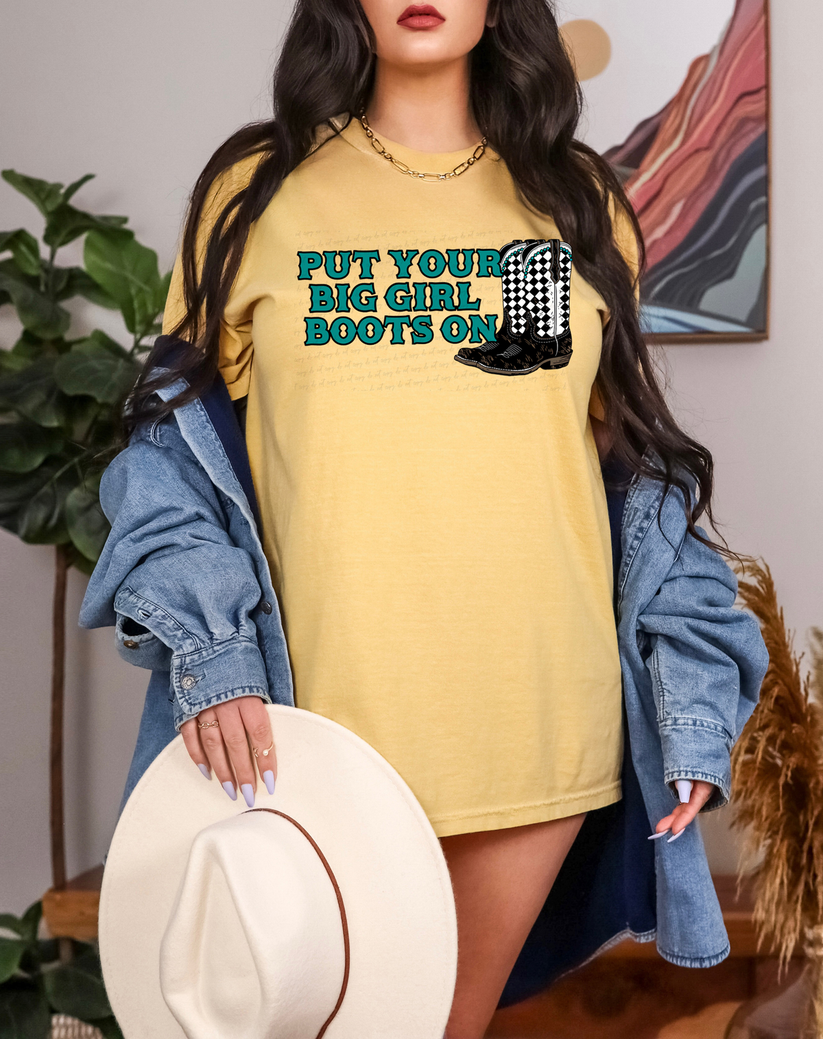 Put Your Big Girl Boots On 117779 DTF transfer