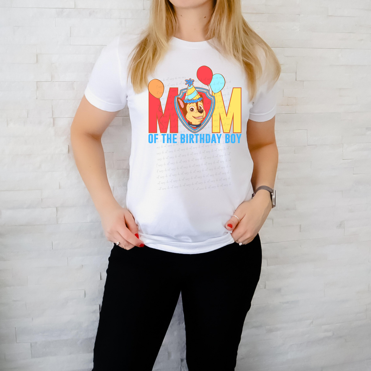 Mom Of The Birthday Boy Dog 117853 DTF transfer