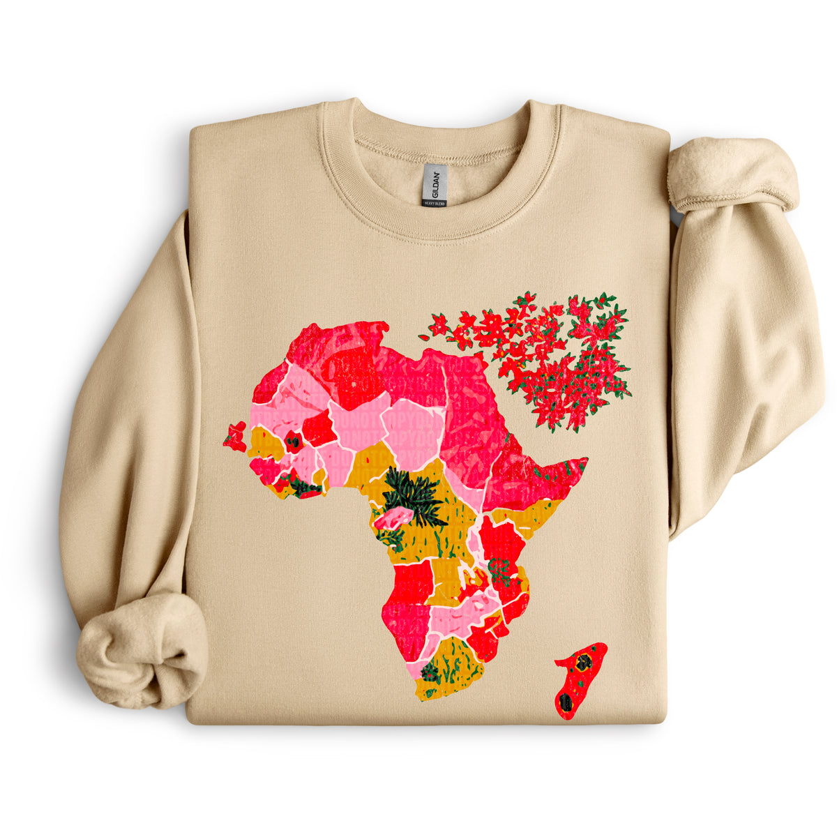 African Map 104478 DTF transfer