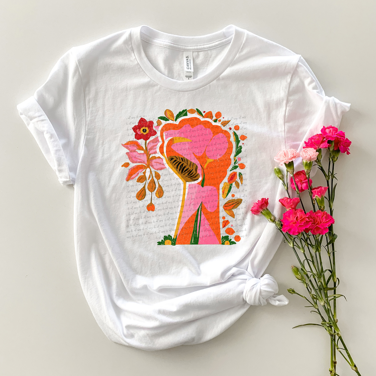 Black History Colorful Floral Fist 81265 DTF Transfer
