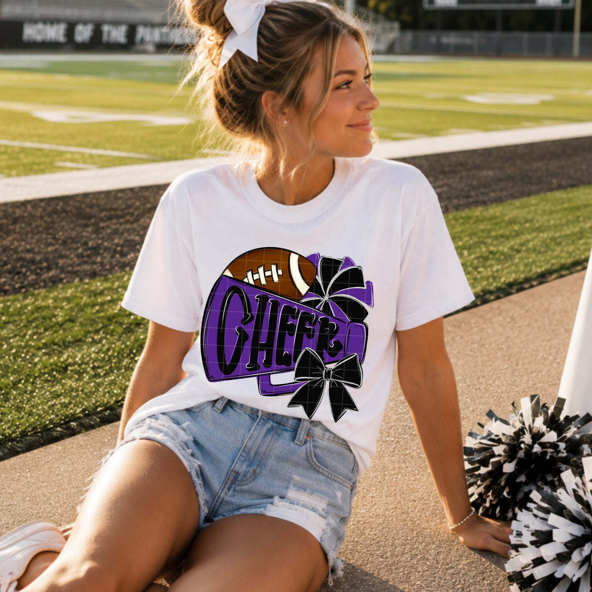 Black purple cheer collection (SDD) DTF Transfer