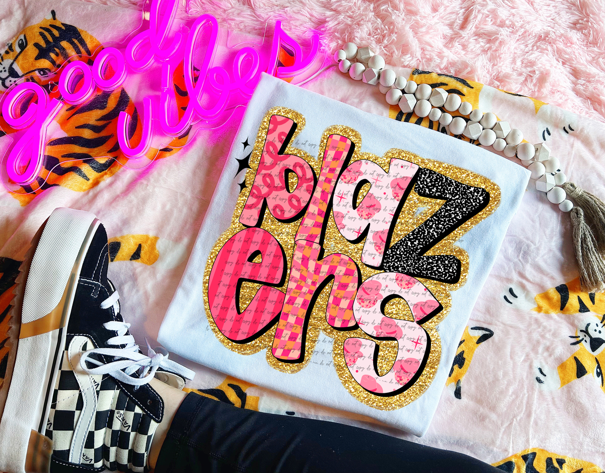 Blazers Faux Glitter Retro 51543 DTF transfer