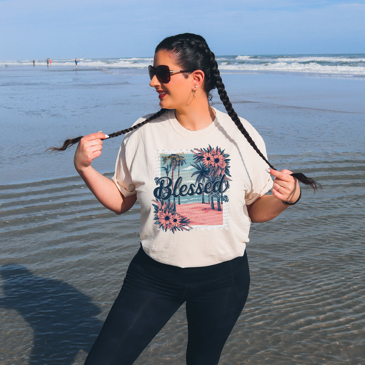 Blessed Sea Trees Flowers 81123 DTF Transfer