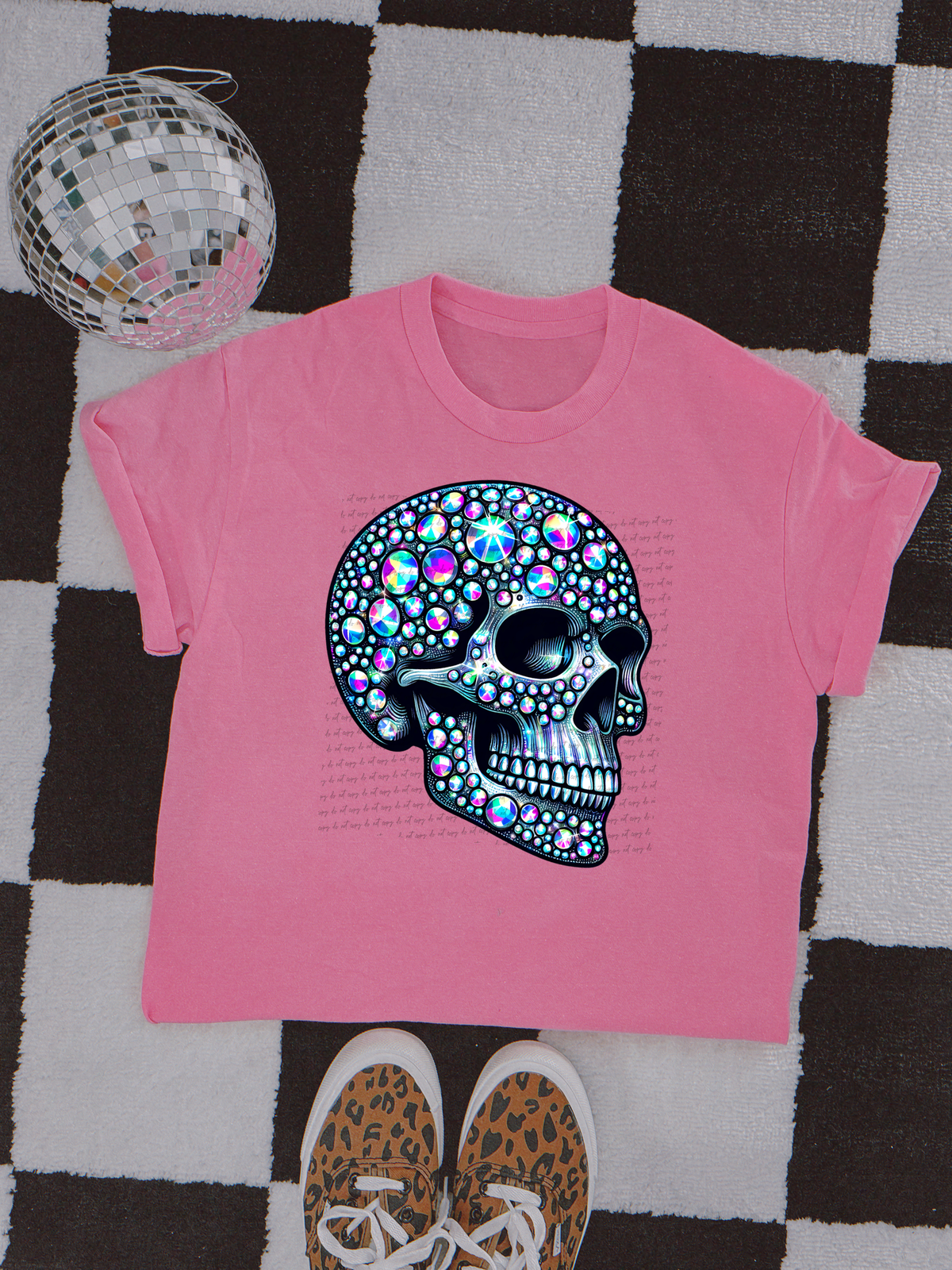 Bling Skull 51702 DTF transfer