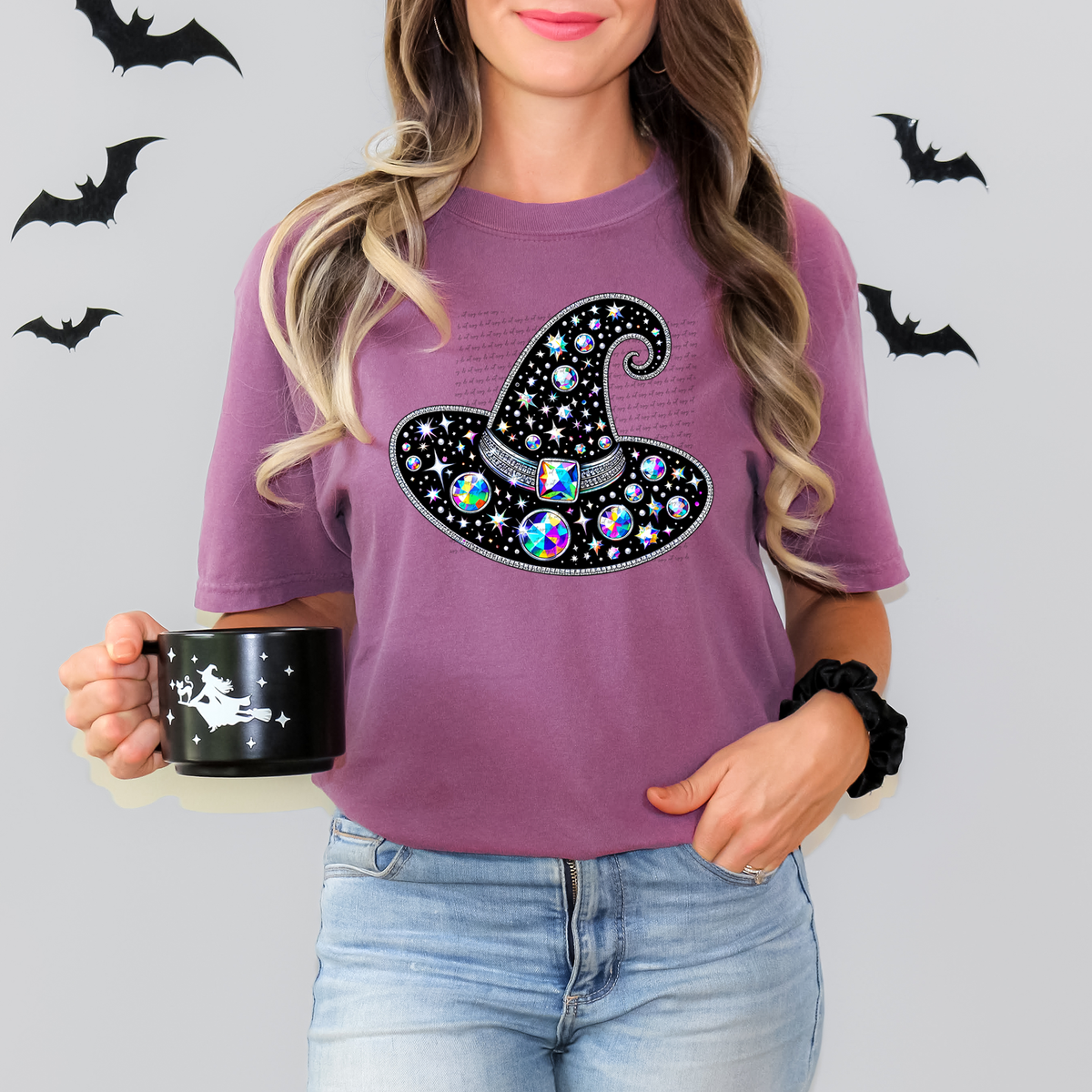 Bling Witch Hat 51706 DTF transfer