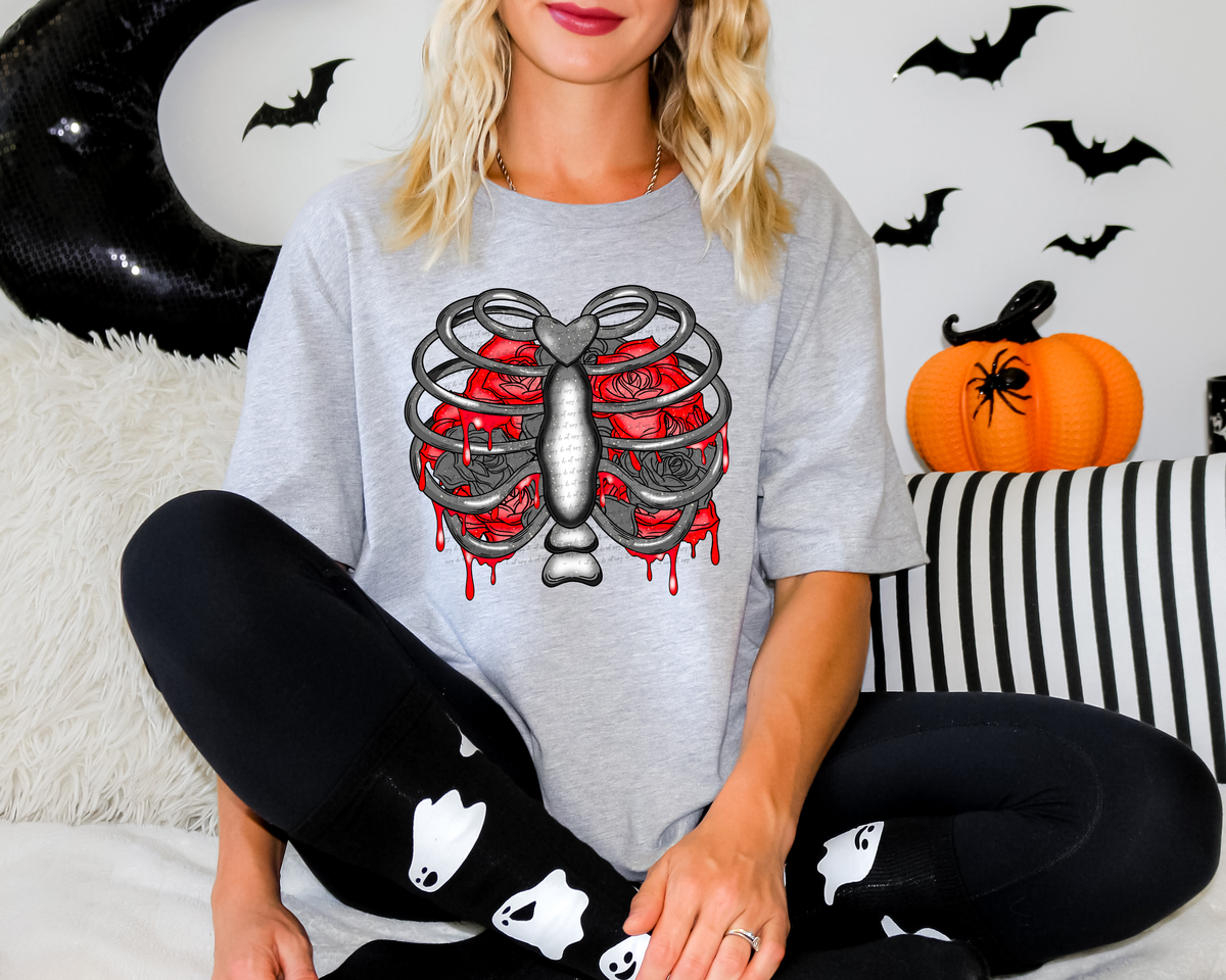 Bloody Roses Ribcage 51363 DTF transfer