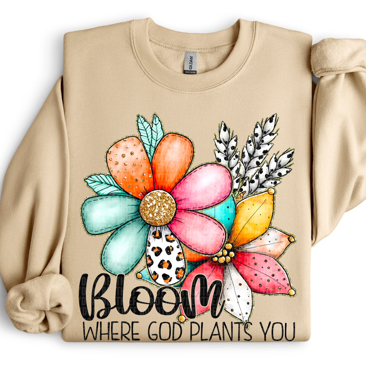 Bloom where God plants you (SDD) DTF transfer