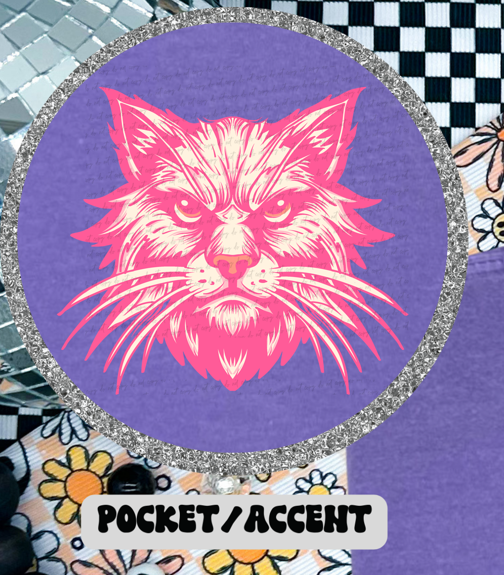 Bobcats Stacked School Mascot (Pocket Print) 89030 DTF Transfer