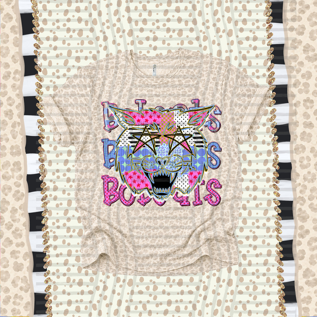 Bobcats-Dolly Doodle Print (Caplinger) DTF Transfer