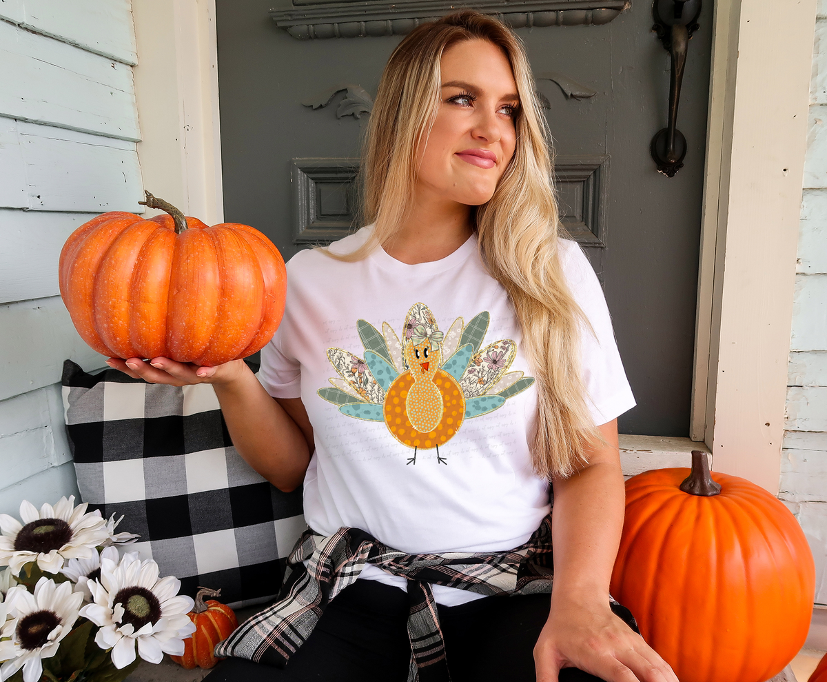 Boho Turkey Orange Polka 110102 DTF transfer