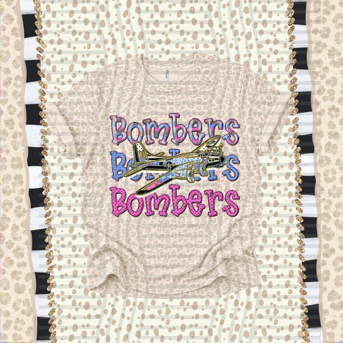 Bombers-Dolly Doodle Print (Caplinger) DTF Transfer