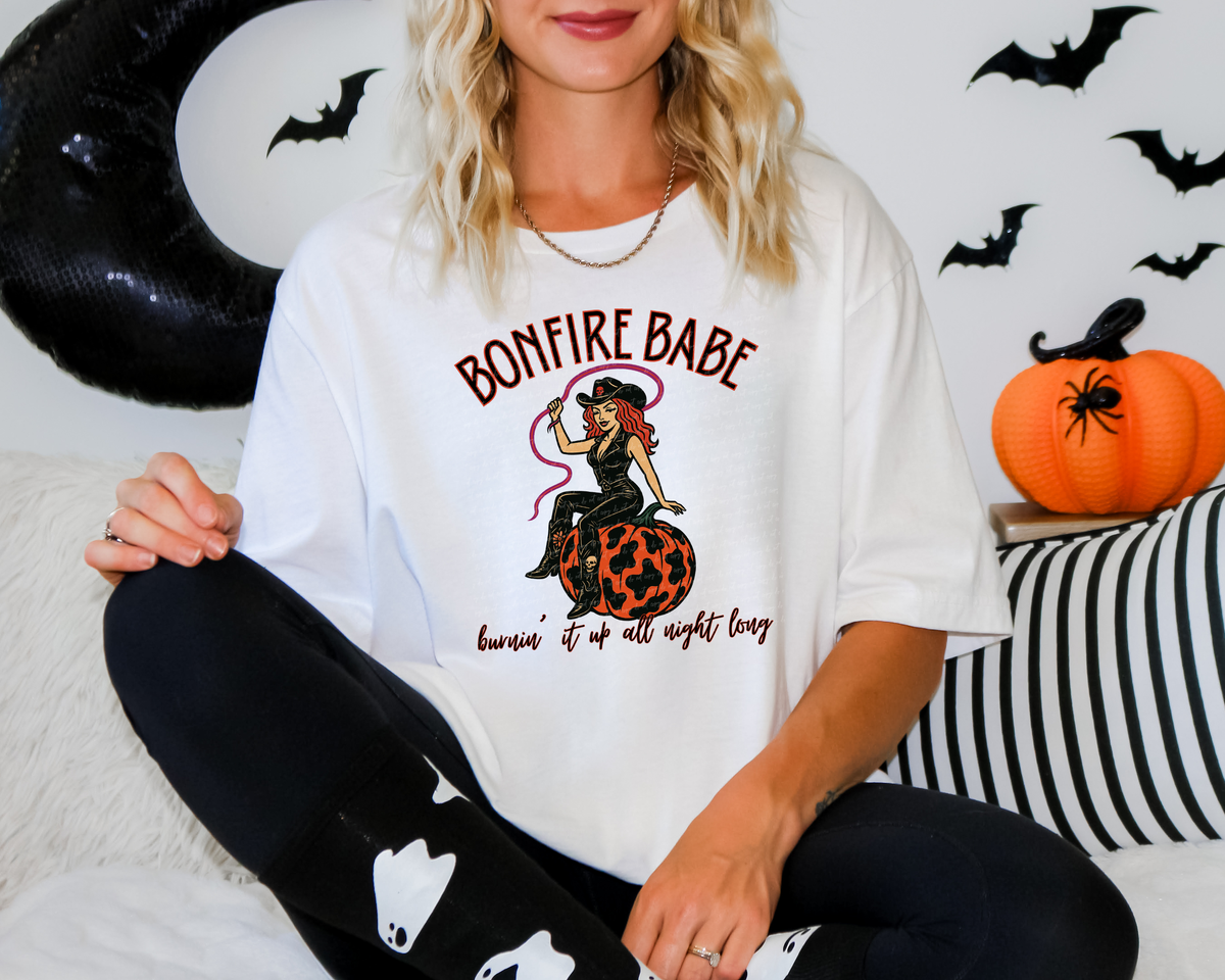 Bonfire Babe Burnin' It Up All Night Long Light Skin Tone 108403 DTF transfer