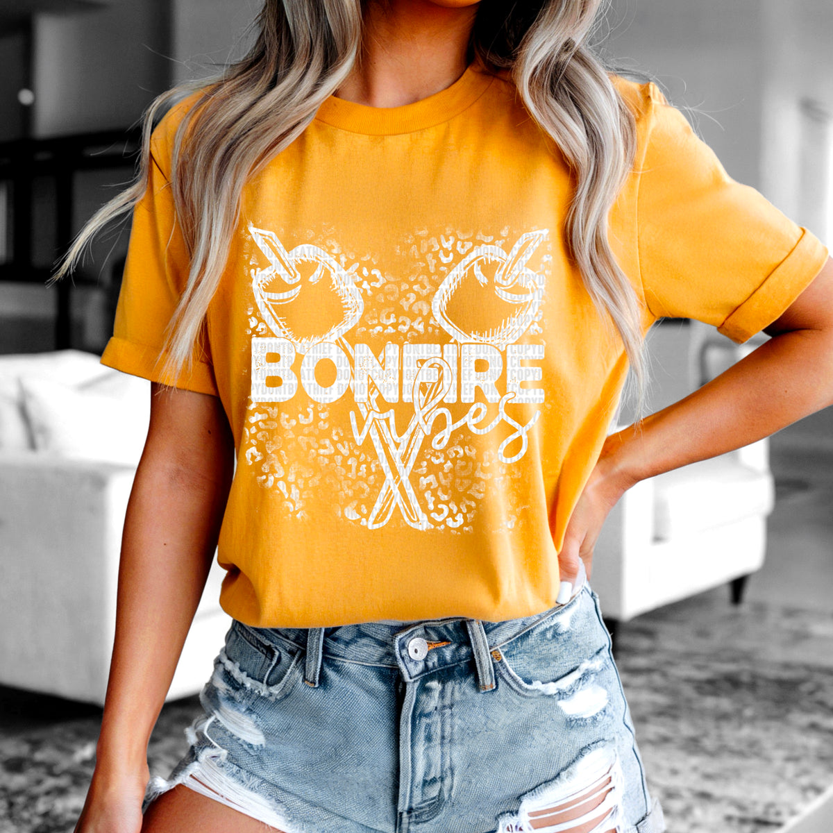 Bonfire Vibes White 104043 DTF transfer