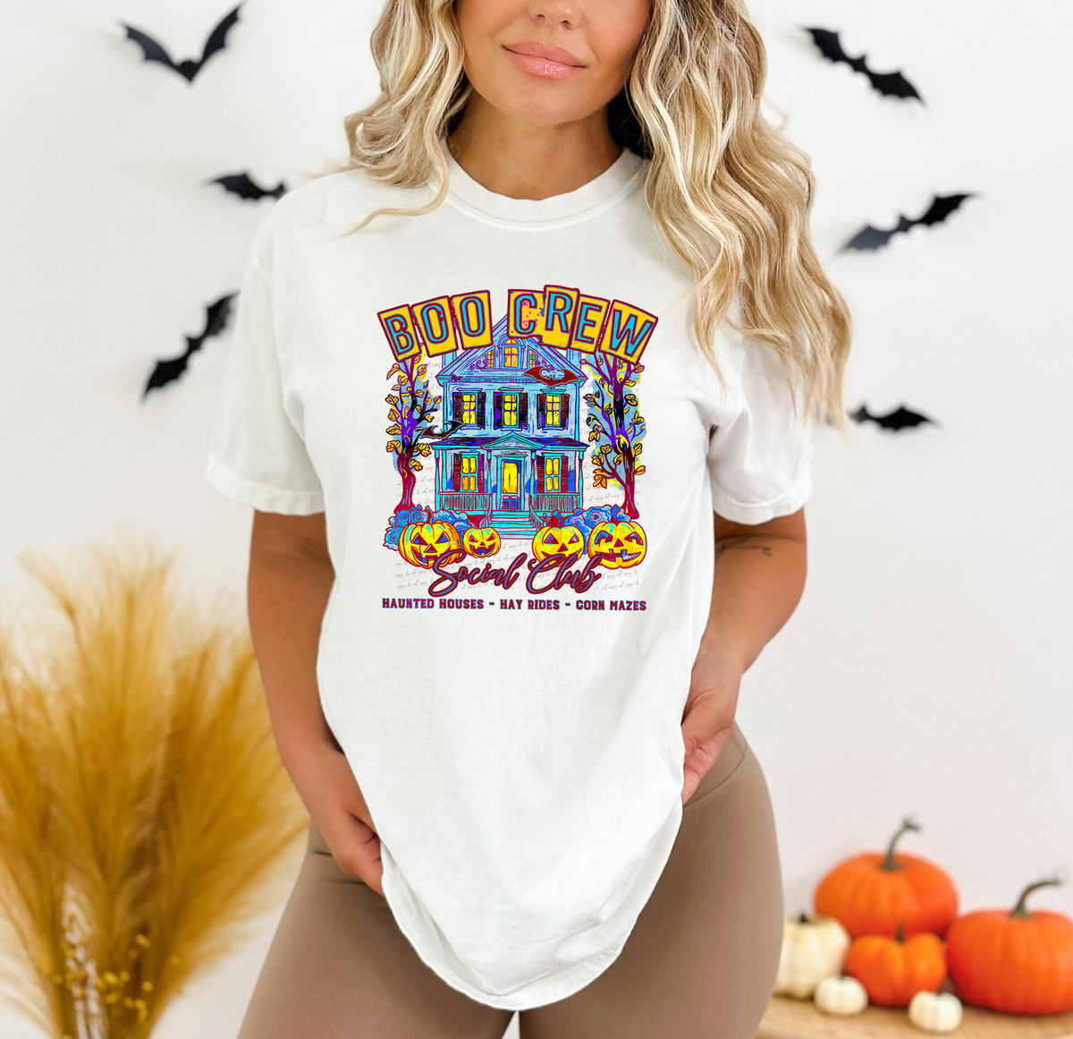 Boo Crew Social Club Blue 61978 DTF transfer