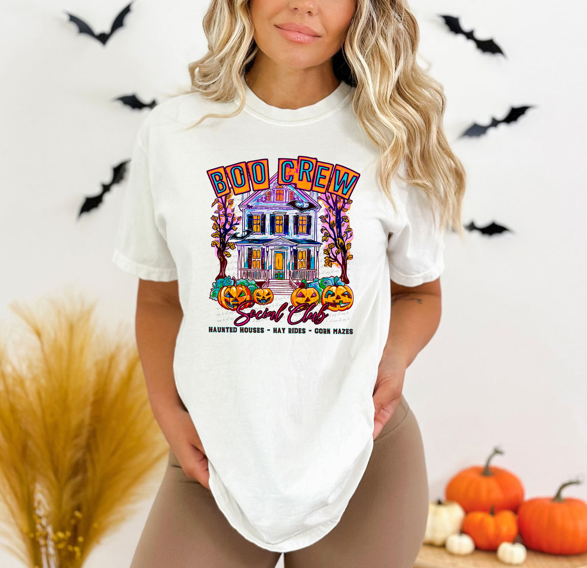 Boo Crew Social Club Colorful 61979 DTF transfer