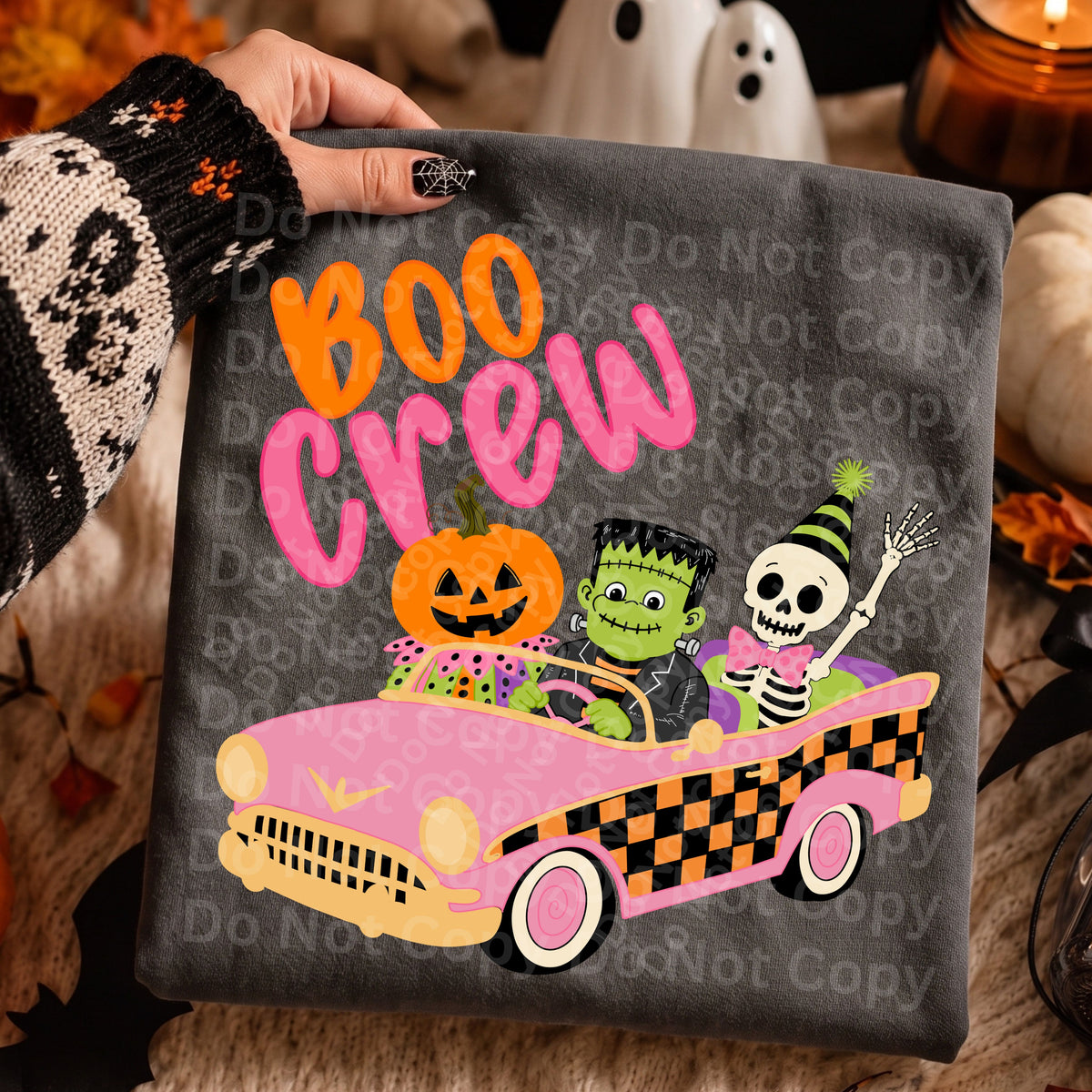 Boo Crew Car (Irene)DTF Transfer