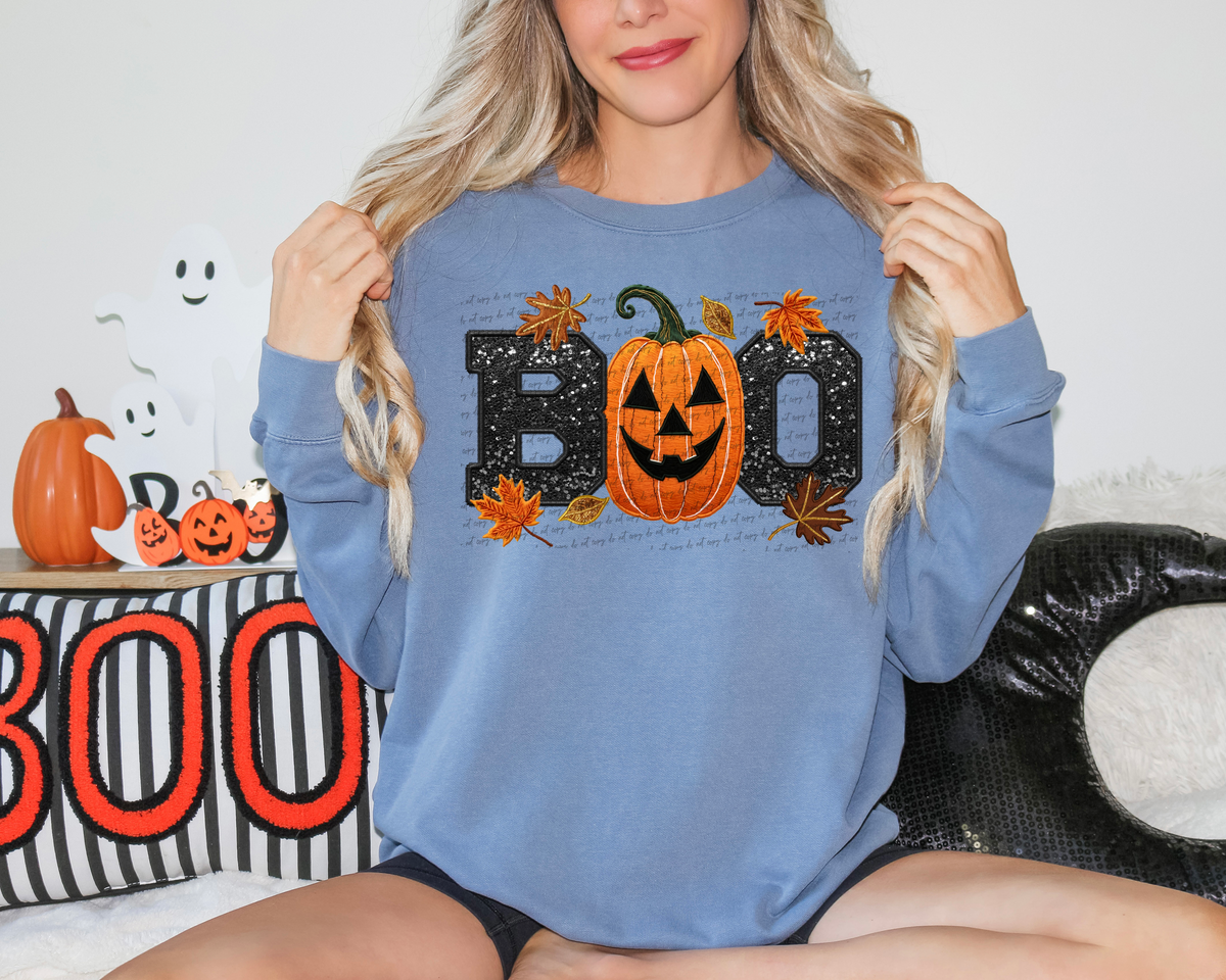 Boo Faux Embroidery Sequin JOL 54194 DTF transfer