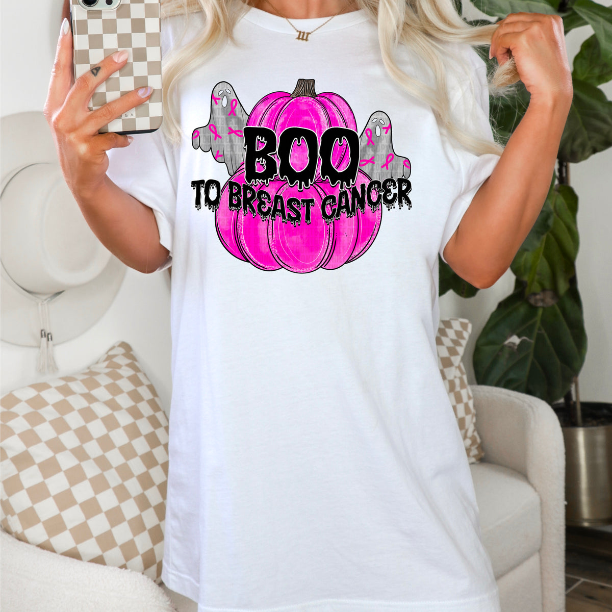 Boo To Breast Cancer 104045 DTF transfer