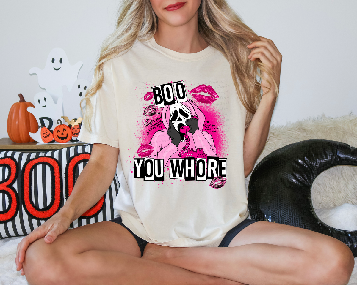 Boo You Whore Pink GF 114612 DTF transfer