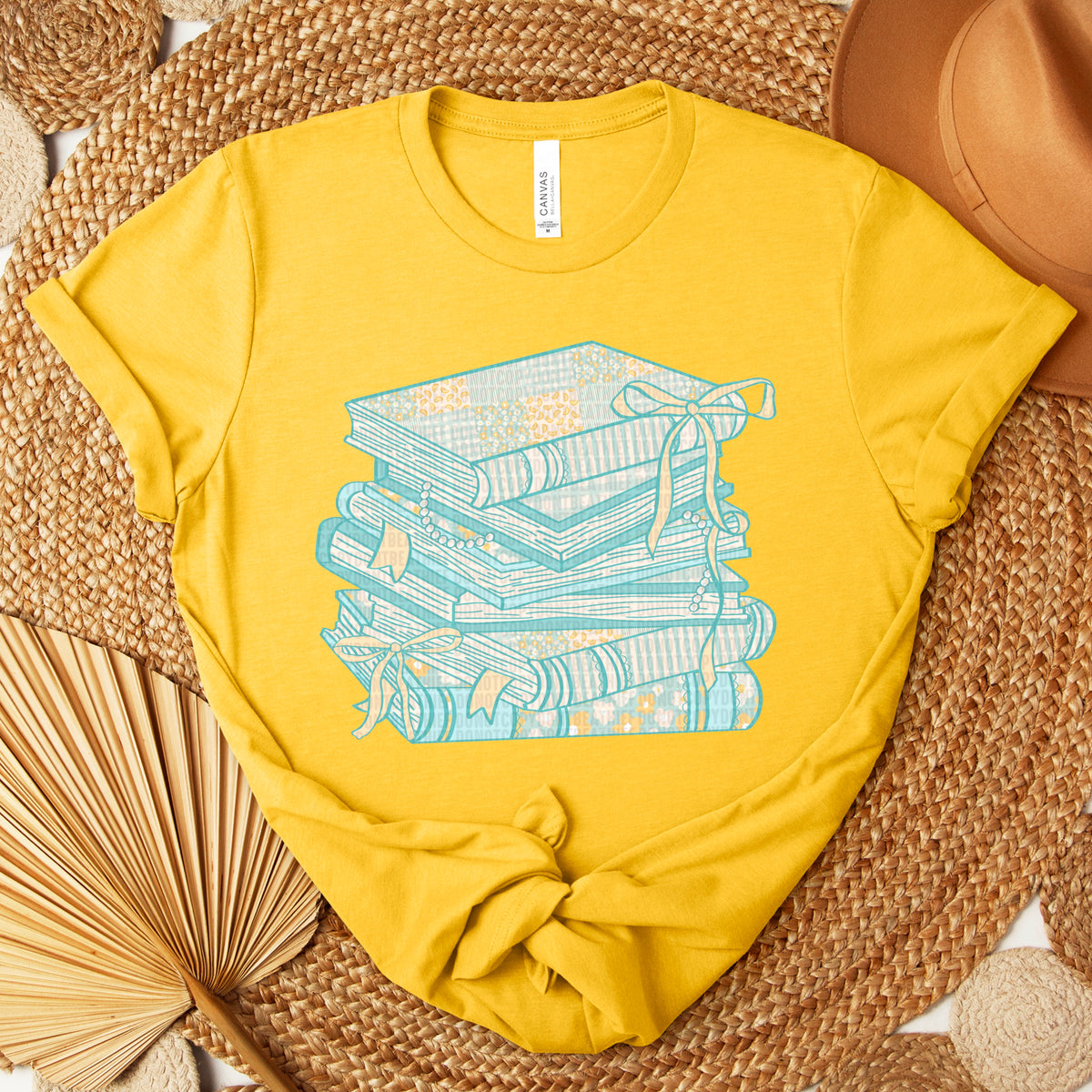 Books Stacked 104300 DTF transfer